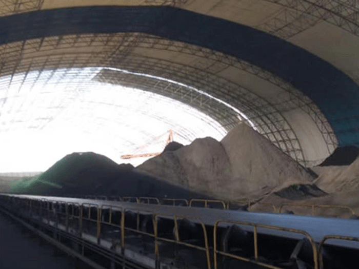 诸城煤棚料仓网架